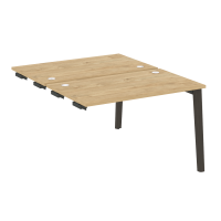 Onix Wood Стол-приставка двойной OW.D.SPR-2.7 Тиквуд Светлый/Дуб Темный/Металл Антрацит 1180*1475*750