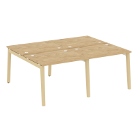Onix Wood Рабочая станция OW.D.RS-4.1.8 Тиквуд Светлый/Дуб Светлый/Металл Белый 1960*1635*750