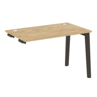 Onix Wood Стол-приставка OW.SPR-2.7 Тиквуд Светлый/Дуб Темный/Металл Антрацит 1180*720*750