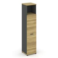 Concept Шкаф 1 узкая секция, 5 ниш CN.STU-516 A Дуб Винченцо/Антрацит/Металл Антрацит 420*420*1922