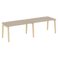 Onix Wood Рабочая станция OW.RS-2.3.8 Дуб Аттик/Дуб Светлый/Металл Белый 2760*800*750