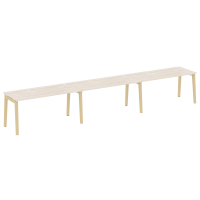 Onix Wood Рабочая станция OW.RS-3.4.7 Денвер Светлый/Дуб Светлый/Металл Белый 4740*720*750