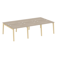 Onix Wood Рабочая станция OW.D.RS-6.1.8 Дуб Аттик/Дуб Светлый/Металл Белый 2940*1635*750