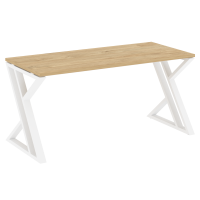 Loft Стол рабочий VR.L-SRZ-4.7 Тиквуд Светлый/Металл Белый 1580*720*750