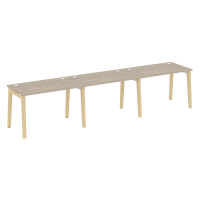 Onix Wood Рабочая станция OW.RS-3.2.7 Дуб Аттик/Дуб Светлый/Металл Белый 3540*720*750