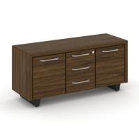 Corner Греденция большая COR.GRB Орех Лоренцо/Графит/Металл Графит 1296*450*600