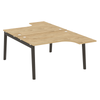 Onix Wood Рабочая станция OW.D.SA-3 Тиквуд Светлый/Дуб Темный/Металл Антрацит 1380*2395*750 (1635/460)