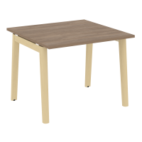 Onix Wood Стол переговорный (1 столешница) OW.PRG-1.1 Дуб Аризона/Дуб Светлый/Металл Белый 980*980*750
