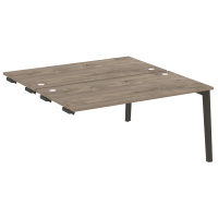 Onix Wood Стол-приставка двойной OW.D.SPR-4.8 Дуб Аттик/Дуб Темный/Металл Антрацит 1580*1635*750