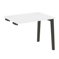 Onix Wood Стол-приставка OW.SPR-1.7 Белый Бриллиант/Дуб Темный/Металл Антрацит 980*720*750