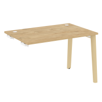 Onix Wood Стол-приставка OW.SPR-2.8 Тиквуд Светлый/Дуб Светлый/Металл Белый 1180*800*750