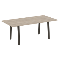 Onix Wood Direct Стол переговорный OW.PRG-19 Дуб Аттик/Дуб Темный/Металл Антрацит 1980*980*750