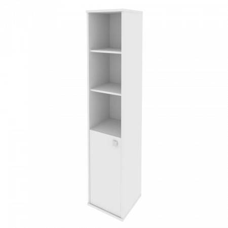 Style Шкаф высокий узкий левый Л.СУ-1.1 (L) Белый 412*410*1980