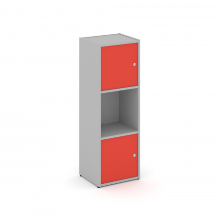 Locker plus Комплект №1 LK.K-001 Серый/Красный 408*350*1203