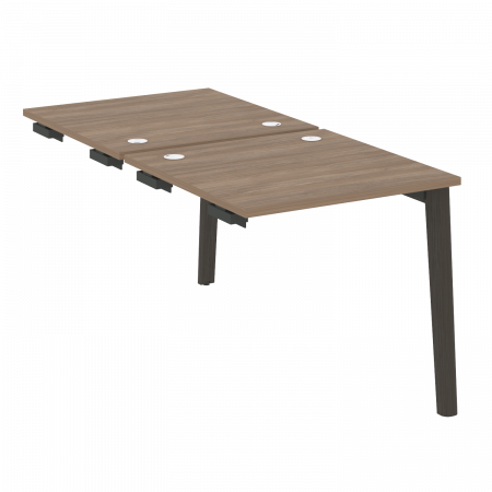 Onix Wood Стол-приставка двойной OW.D.SPR-0.8 Дуб Аризона/Дуб Темный/Металл Антрацит 780*1635*750