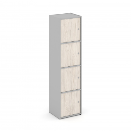Locker plus Комплект №4 LK.K-004 Серый/Денвер Светлый 408*350*1593