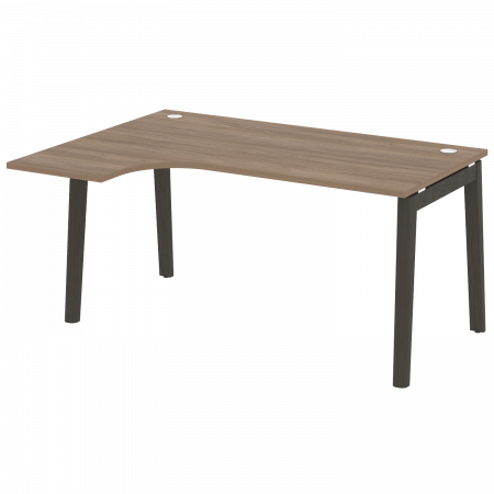 Onix Wood Стол эргономичный левый OW.SA-4 (L) Дуб Аризона/Дуб Темный/Металл Антрацит 1580*1180*750 (800/460)