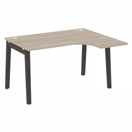 Onix Wood Стол эргономичный правый OW.SA-3 (R) Дуб Аттик/Дуб Темный/Металл Антрацит 1380*1180*750 (800/460)