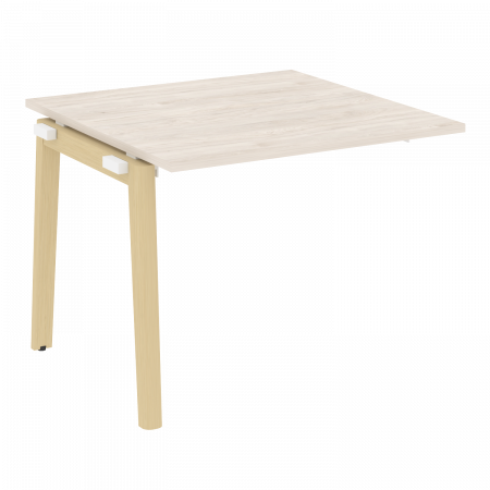 Onix Wood Прох. наб. эл. переговорного стола OW.NPRG-1 Денвер Светлый/Дуб Светлый/Металл Белый 980*980*750