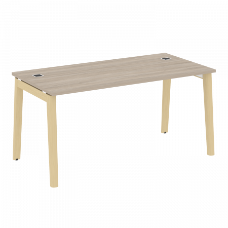 Onix Wood Direct Стол руководителя OW.SRR-4.8 Дуб Аттик/Дуб Светлый/Металл Белый 1580*800*750