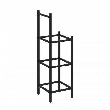 Loft Угловой проходной переходной модуль VR.L-SL.UPK-3.2.2 Металл Черный 446*446*1458
