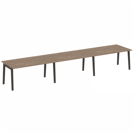 Onix Wood Стол переговорный (3 столешницы) OW.PRG-3.4 Дуб Аризона/Дуб Темный/Металл Антрацит 4740*980*750