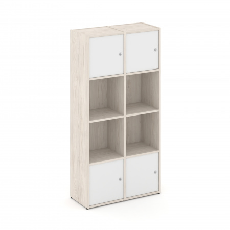 Locker plus Комплект №5 LK.K-005 Денвер Светлый/Белый 798*350*1593