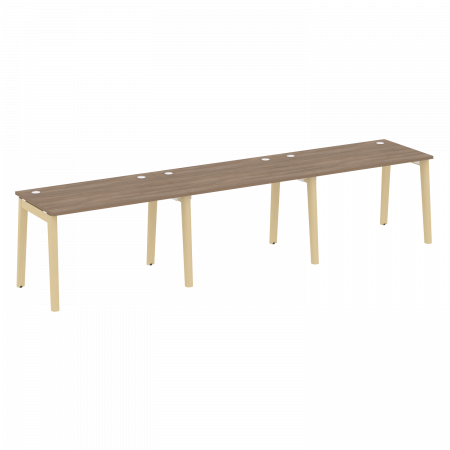 Onix Wood Рабочая станция OW.RS-3.2.7 Дуб Аризона/Дуб Светлый/Металл Белый 3540*720*750