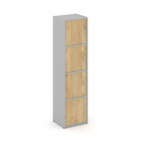 Locker plus Комплект №4 LK.K-004 Серый/Тиквуд Светлый 408*350*1593