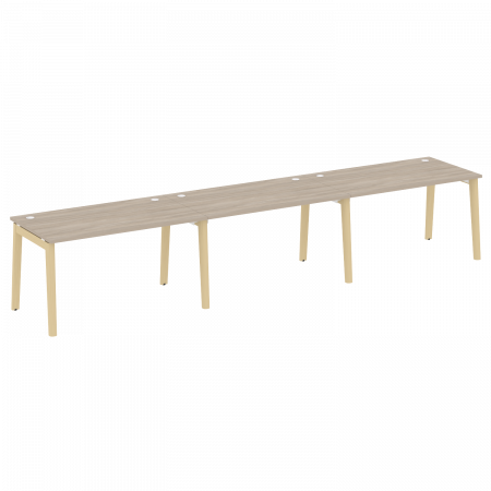 Onix Wood Рабочая станция OW.RS-3.3.8 Дуб Аттик/Дуб Светлый/Металл Белый 4140*800*750
