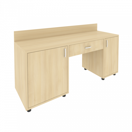 Light Стол с 2-мя тумбами и бортиком С-СТ-170 (L) Акация Лорка 1700*550*750