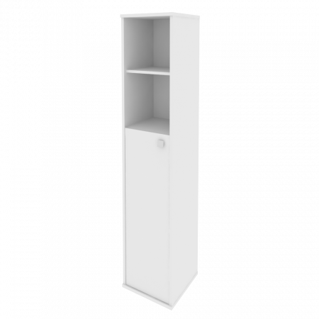 Style Шкаф высокий узкий левый Л.СУ-1.6 (L) Белый 412*410*1980