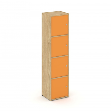 Locker plus Комплект №4 LK.K-004 Тиквуд Светлый/Оранжевый 408*350*1593