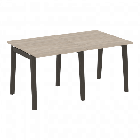 Onix Wood Стол переговорный (2 столешницы) OW.PRG-2.0 Дуб Аттик/Дуб Темный/Металл Антрацит 1560*980*750