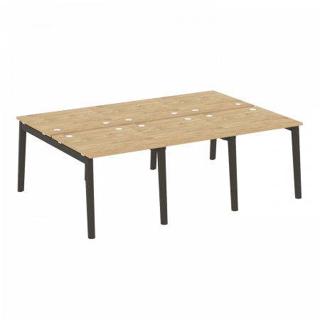 Onix Wood Рабочая станция OW.D.RS-6.0.8 Тиквуд Светлый/Дуб Темный/Металл Антрацит 2340*1635*750