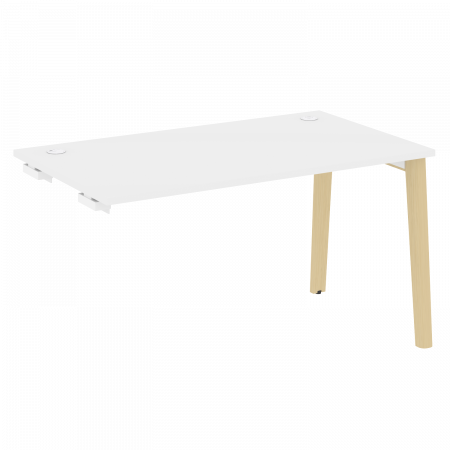 Onix Wood Стол-приставка OW.SPR-3.8 Белый Бриллиант/Дуб Светлый/Металл Белый 1380*800*750