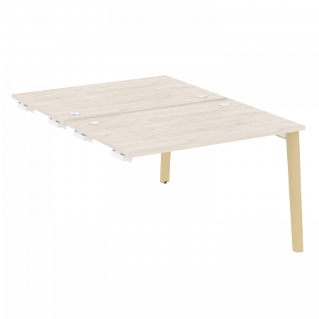 Onix Wood Стол-приставка двойной OW.D.SPR-2.8 Денвер Светлый/Дуб Светлый/Металл Белый 1180*1635*750
