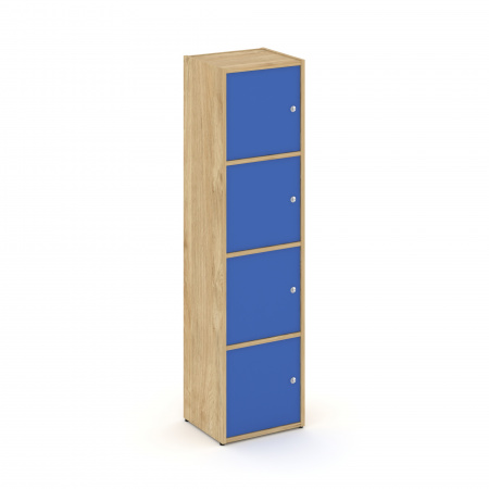 Locker plus Комплект №4 LK.K-004 Тиквуд Светлый/Синий 408*350*1593