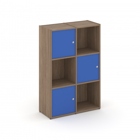 Locker plus Комплект №2 LK.K-002 Дуб Аризона/Синий 798*350*1203