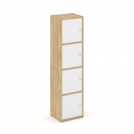 Locker plus Комплект №4 LK.K-004 Тиквуд Светлый/Белый 408*350*1593