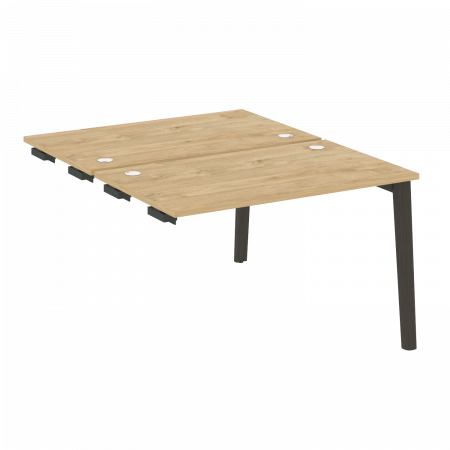 Onix Wood Стол-приставка двойной OW.D.SPR-2.7 Тиквуд Светлый/Дуб Темный/Металл Антрацит 1180*1475*750