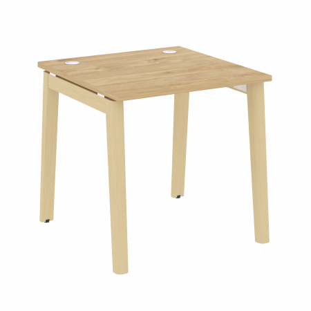Onix Wood Стол письменный OW.SP-0.8 Тиквуд Светлый/Дуб Светлый/Металл Белый 780*800*750