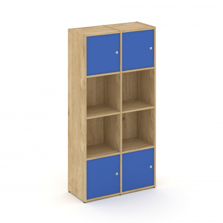 Locker plus Комплект №5 LK.K-005 Тиквуд Светлый/Синий 798*350*1593