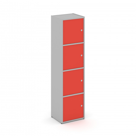 Locker plus Комплект №4 LK.K-004 Серый/Красный 408*350*1593