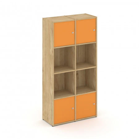 Locker plus Комплект №5 LK.K-005 Тиквуд Светлый/Оранжевый 798*350*1593