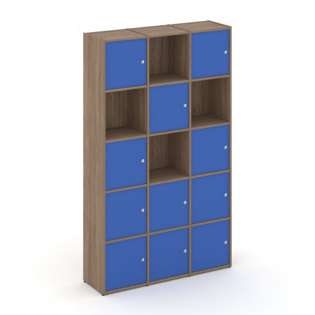 Locker plus Комплект №9 LK.K-009 Дуб Аризона/Синий 1188*350*1983