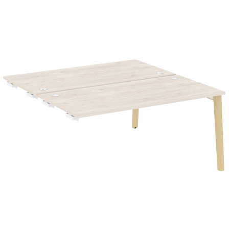 Onix Wood Стол-приставка двойной OW.D.SPR-4.8 Денвер Светлый/Дуб Светлый/Металл Белый 1580*1635*750