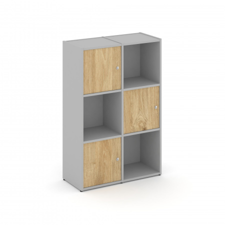 Locker plus Комплект №2 LK.K-002 Серый/Тиквуд Светлый 798*350*1203