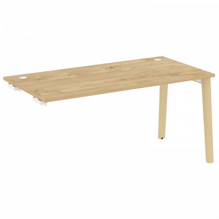 Onix Wood Стол-приставка OW.SPR-4.8 Тиквуд Светлый/Дуб Светлый/Металл Белый 1580*800*750