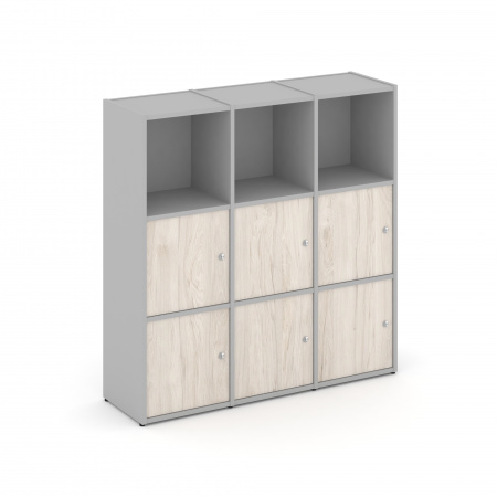 Locker plus Комплект №3 LK.K-003 Серый/Денвер Светлый 1188*350*1203